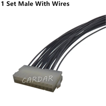 22 Pin 39012220 39012221 Auto Power Wire Harness Male Female Socket 3901-2220 3901-2221 39-01-2220 39-01-2221