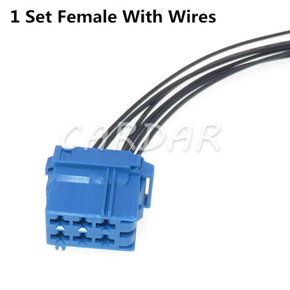 6 Pin 1-965641-1 8-968970-1 Blue Automotive Male Female Docking Wiring Terminal Unsealed Socket Auto Parts