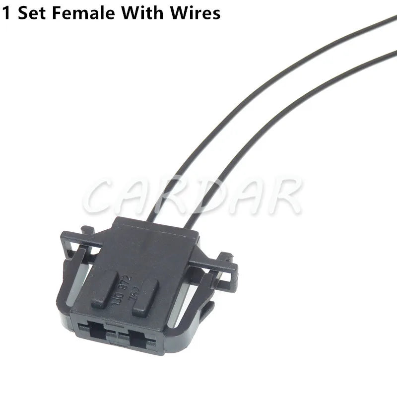 2 Pin 1J0 972 752 1J0 972 762 Electrical Blower Fan Motor Pigtail Wire Socket Automotive Connector 1J0972762 1J0972752