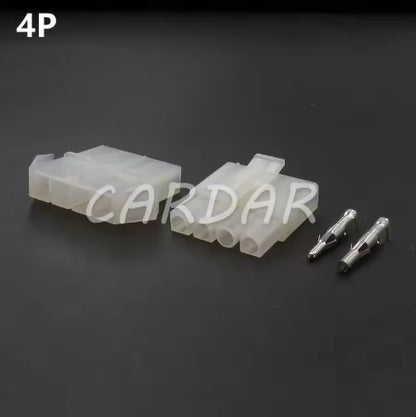L6.2 Tamiya Large Battery Male Female Plug Set Big Tamiya Style Nickle Pin Connector Unwired 6.2mm Pitch Socket For RC Hobby