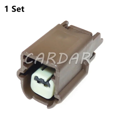2 Pin 0.6 Series Auto Wiring Terminal Connector Automotive Plastic Brown Electric Wire Socket