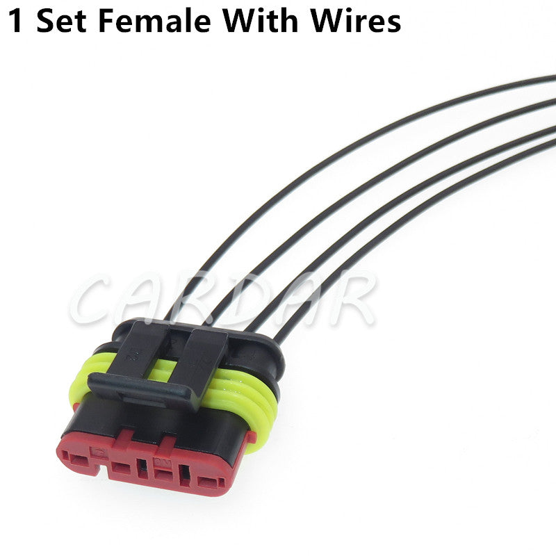 4 Pin 282106-1 282088-1 Superseal Automotive Connector Electric Connectors And Sealed Waterproof Auto Socket