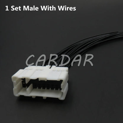 16 Pin 1674009-1 Car Wndow Lifter Wire Cable Socket Connector For Nissan
