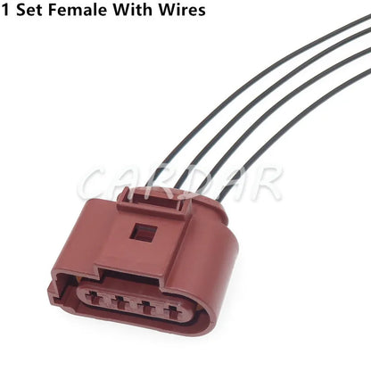4 Pin 1J0973824A 1J0973724A 3.5mm Waterproof Auto Oxygen Sensor Plug Harness Connector Sockets For VW