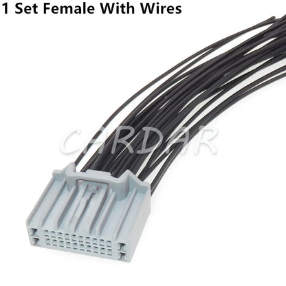 24 Pin Hybrid Connector MX58024SFB Auto Male Female Unsealed Plug MX58024PFB Car Radio Power Horn Wiring Harness Socket