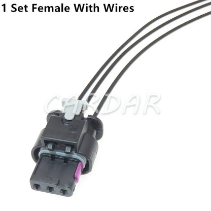 Tyco AMP 3 Pin 1718653-1 4F0 973 703 2-1718652-3 1-1718644-1 Waterproof Automotive Reversing Radar Plug 4F0973703 For VW Audi