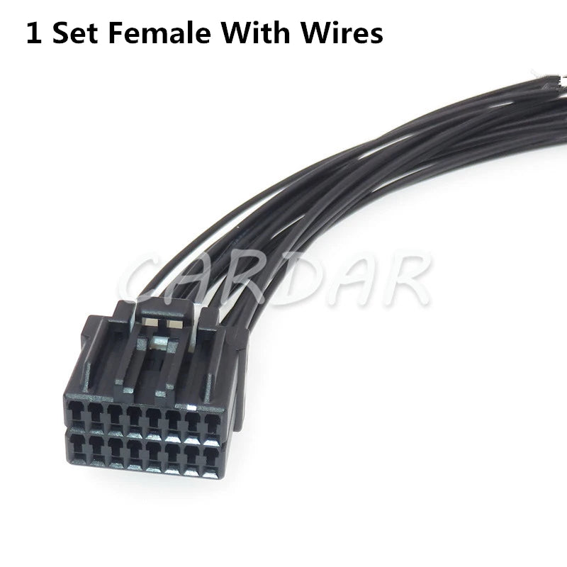 16 Pin 175966-2 Automotive Electric PCB Socket Automotive Wiring Harness Connector For Honda