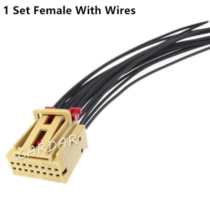 16 Pin 1K0 972 928 A Automotive Automatic Air Conditioning Panel Wire Cable Socket 1K0972928A For VW Audi