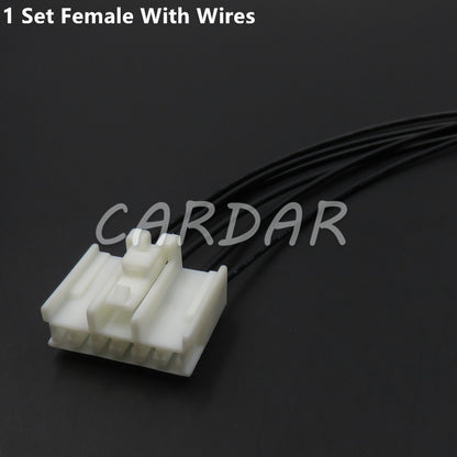 6 Pin Auto Wiring Terminal Socket AC Assembly Automobile Plastic Housing Unsealed Cable Harness Connector MG611777