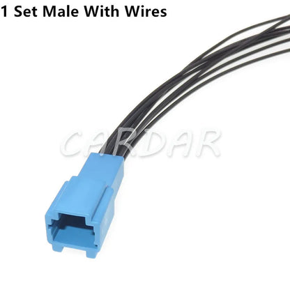 8 Pin Blue Car Unsealed Connector Automobile Male Female Plastic Housing Wire Socket 6098-6522