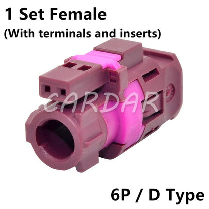 LVDS 6 Pin HSD Connector Automotive Socket Universal Auto Audio Modification Plug