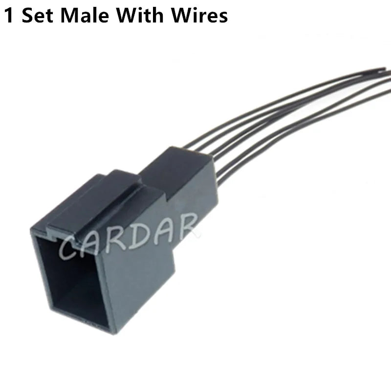 6 Pin 0.6 Series Brown Automotive Tire Pressure Alarm Cable Harness Socket 1534121-2 4D0971636A