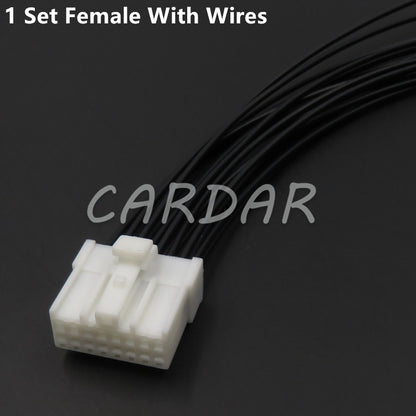 16 Pin MG610360 7123-7169 Auto CD Audio Wire Plug AUX Modification Wire Socket For Mazda