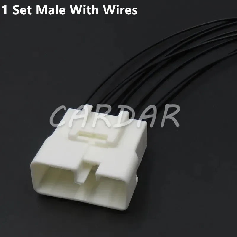 8 Pin 4.8 Series White Car Adapter 175978-1 175979-1 Automobile Male Female Docking Unsealed Wiring Socket