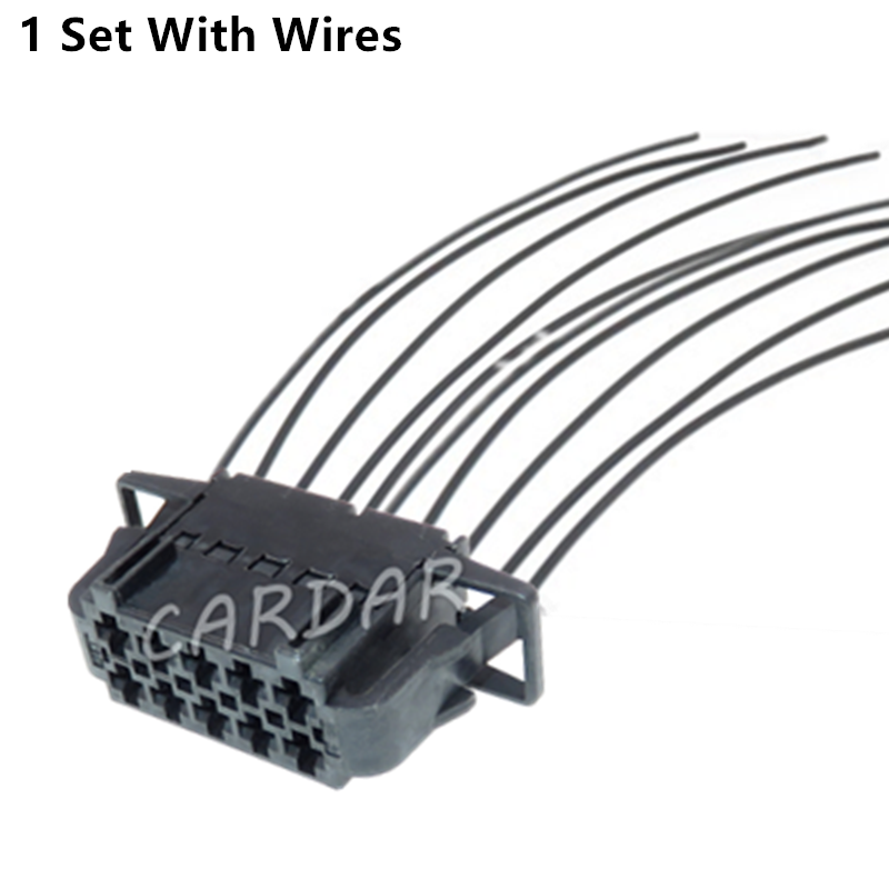 10 Pin 2.8 Series 1J0 972 725 Auto Seat Adjustment Display Wiring Harness Socket Unsealed Connector