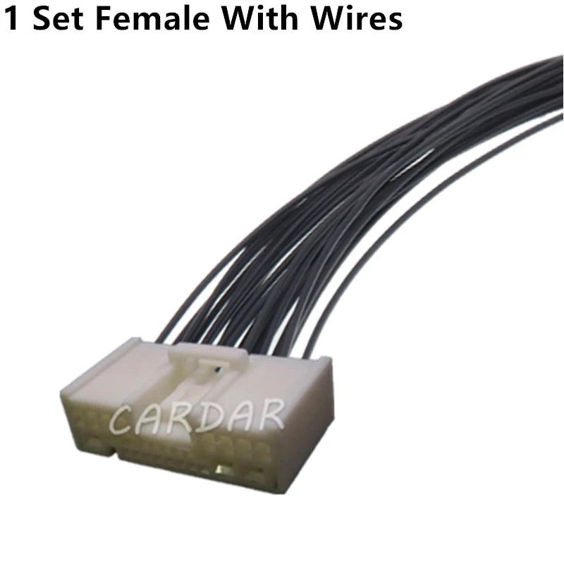 24 Pin Auto Wire Cable Unsealed Adapter Car Replacement Composite Socket Automobile Power Connector
