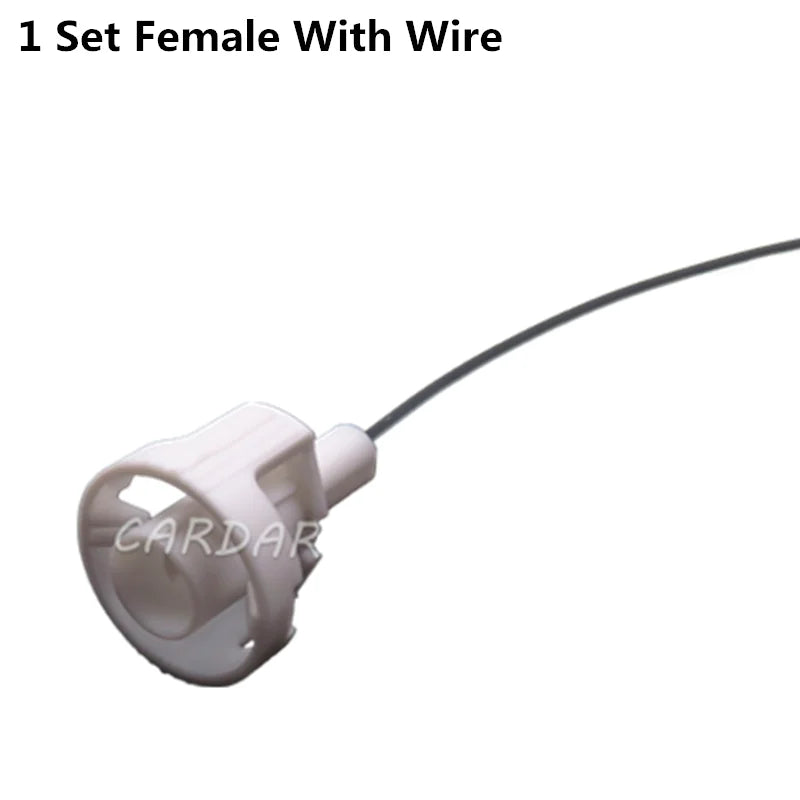 1 Pin 2.8 Series Car Wire Plastic White Connector Waterproof Female Socket With Terminal and Rubber Seals
