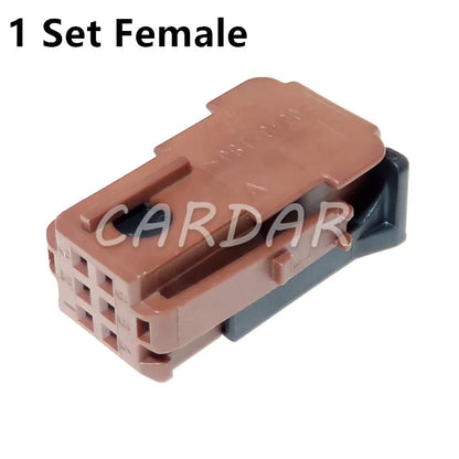 6 Pin Brown Auto Unsealed Socket Car Cable Harness Plastic Housing Connector 185311-1 953381-1 953382-4