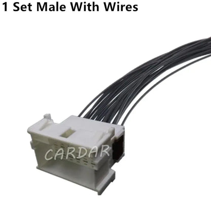 21 Pin White Automobile Electric Wiring Connector Car Male Female Unsealed Socket 967635-1 2-967630-1 7-968975-1