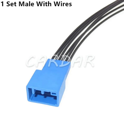 6 Pin Blue Car Wiring Socket Cable Wire Connetcor Auto Unsealed Adapter With Terminal