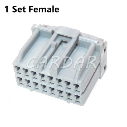 16 Pin Car Male Female Wire Cable Plastic Housing Unsealed Connector MG611332 Automotive Socket
