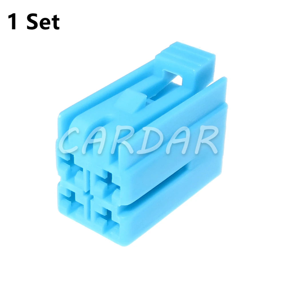 4 Pin 3.5 Series Blue Automotive Plastic Housing Cable Socket Car Unsealed Connector With Terminal