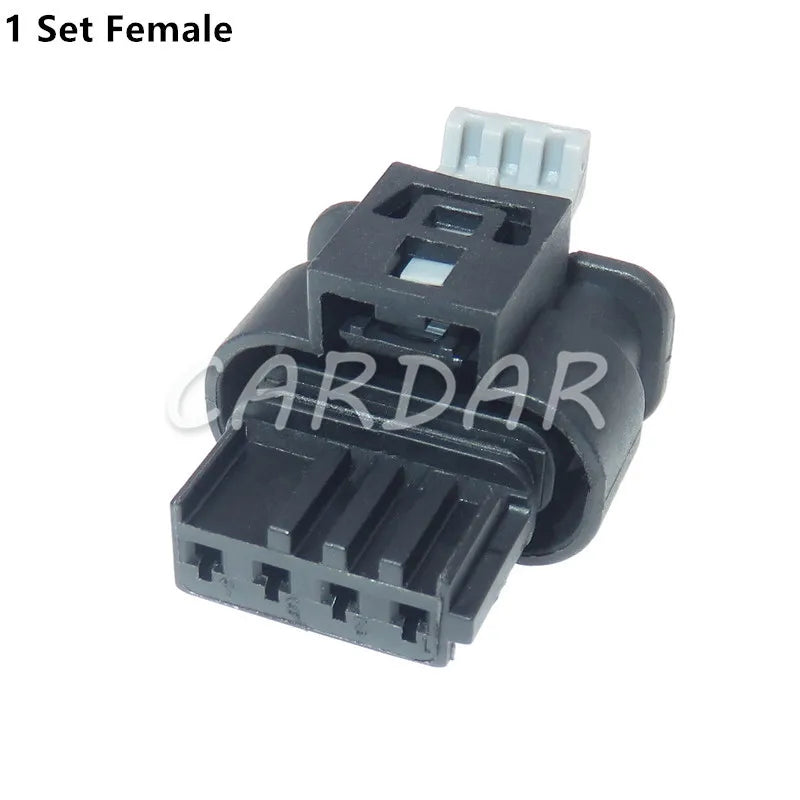 4 Pin 805-122-541 Car Female Socket Auto Exhaust Pipe Electronic Valve Dedicated Wiring Connector with Pins Rubber Seals