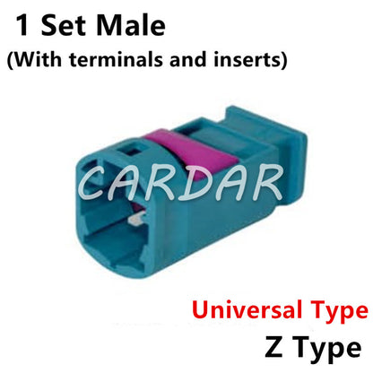 LVDS 4 Pin Connectors Male Automotive Socket Universal Auto Fakra Connector