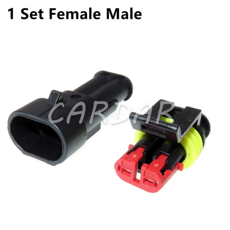 High Quality Superseal AMP/Tyco Waterproof Electrical Connector 1/2/3/4/5/6 Way Pin Sealed Plug Cable Sockets For Car Truck