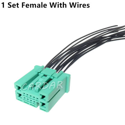 13 Pin 0.6 2.2 Series 6098-5181 Composite Socket 6098-5180 Auto Electric Cable Unsealed Connector Male Female Docking plug