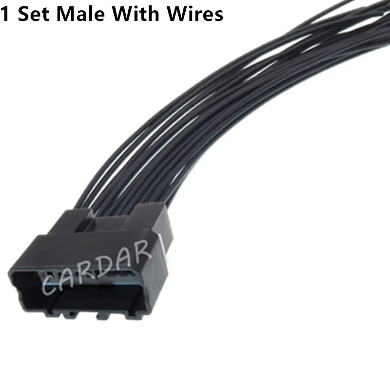20 Pin Car Electrical Socket Auto Unsealed Connector Automotive Male Female Docking Adapter 6098-7358 6098-7361