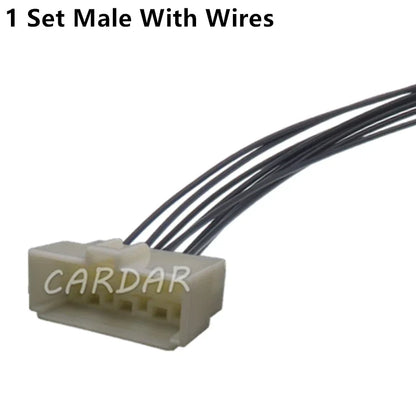 8 Pin 6.3mm Electrical Wire Connector Plug Automobile Sockets