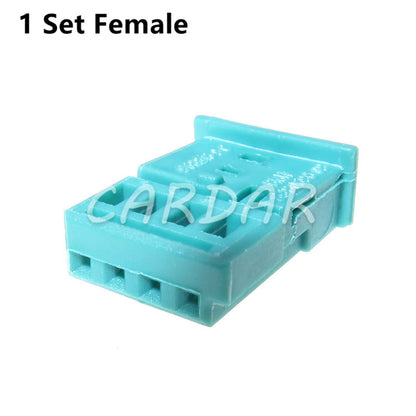 4 Pin 968813-9 1452576-9 Auto Wiper Sensor Plugs Door Light Atmosphere Lights Wire Socket Connector For BMW