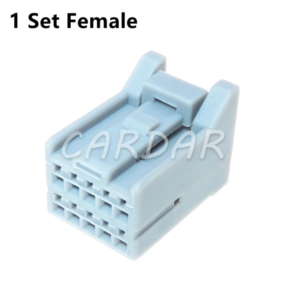 10 Pin 1.2 Series Automotive Door Electric Wire Connector Male Female Docking Socket Plastic Housing Unsealed Plug