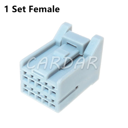 10 Pin 1.2 Series Automotive Door Electric Wire Connector Male Female Docking Socket Plastic Housing Unsealed Plug