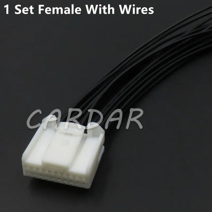 20 Pin 1473807-1 Auto Car CD Player Wire Connector Audio Cable Socket For Toyota
