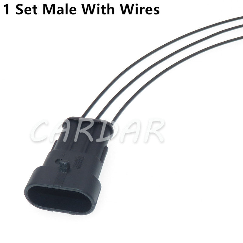 3 Pin 282087-1 282105-1 Electrical Automotive Connector sealed Waterproof Auto Socket With Terminals Seals