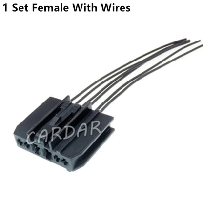 6 Pin 1.5 3.5 Series Automobile Wire Harness Unsealed Socket Black Car Modification Composite Connector