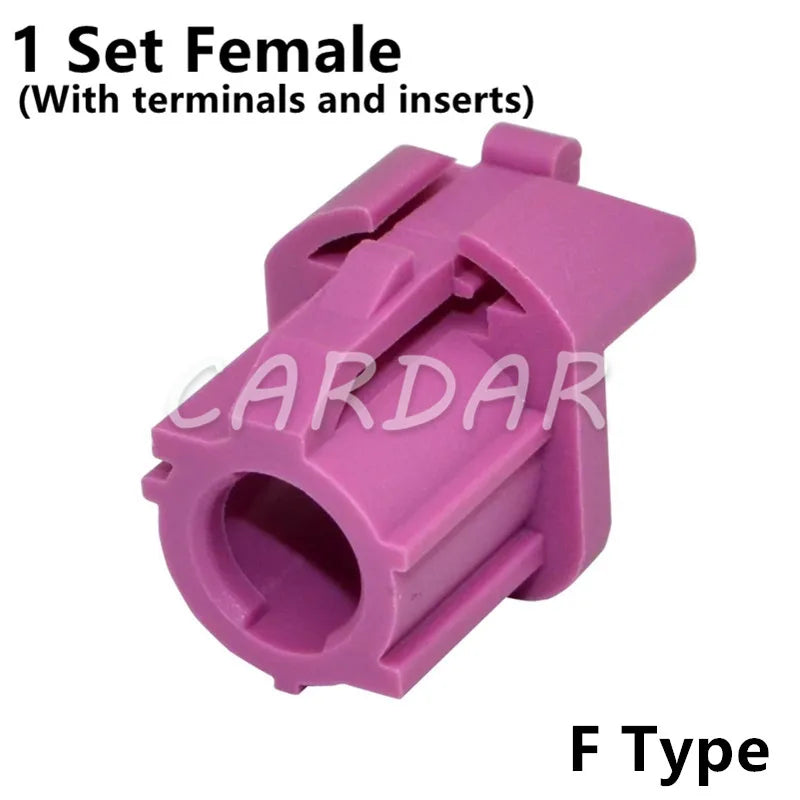 Auto LVDS 4 Pin HDS Connector Automotive Audio Socket Universal Car Fakra Female Connectors