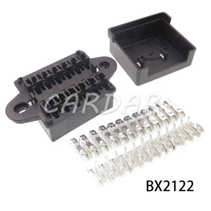 8/10/12/15 Way Standard Automobile Circuit Controller Box with Crimp Terminal Middle Car Blade Fuse Holder