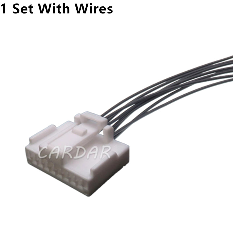 8 Pin 1.2 Series White Automobile Unsealed Socket Car Wiring Connector Auto Modification Plug Accessories