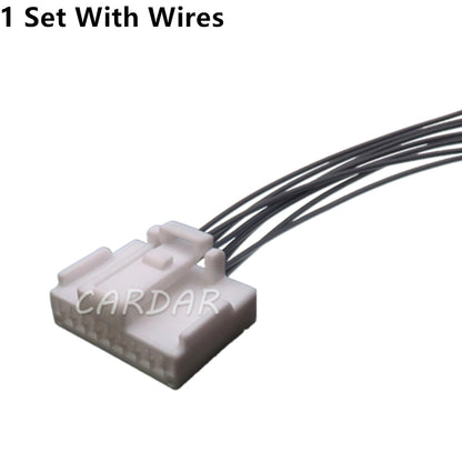 8 Pin 1.2 Series White Automobile Unsealed Socket Car Wiring Connector Auto Modification Plug Accessories