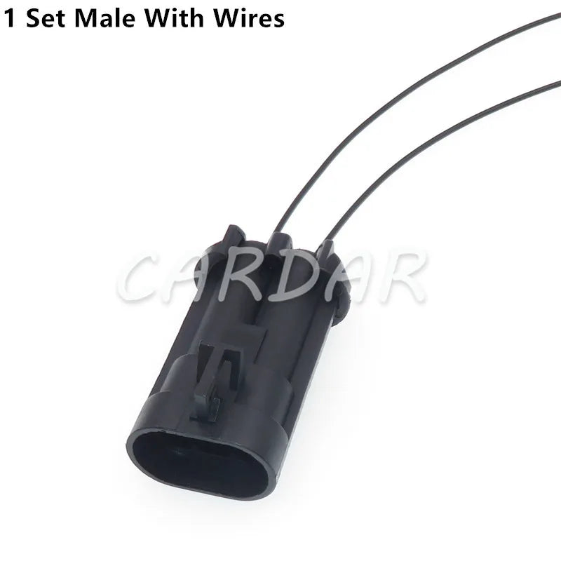 2 Pin 6.3mm Socket 15363990 15363993 15344054 Auto Fan Radiator Connector For BUICK Toyota Map Sensor Connector