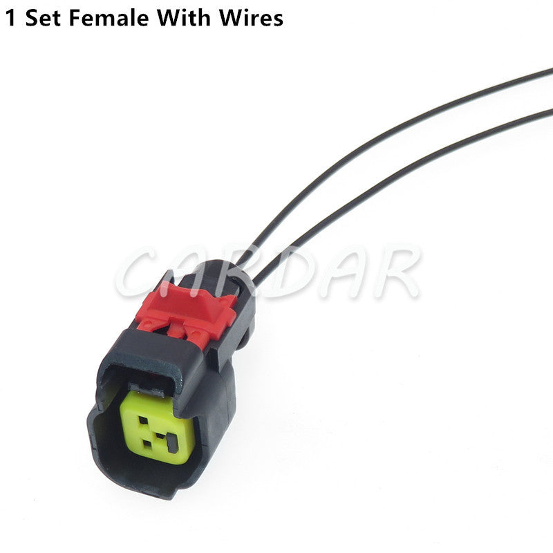 2 Pin EV6 Fuel Injector Plug Nozzle Cars Waterproof Electrical Wire Connector Auto Socket For Car