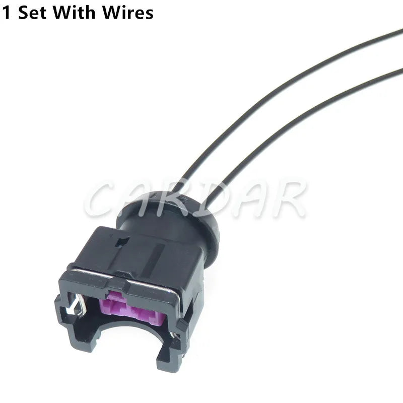 2 Pin Automobile Unsealed Connector Auto Wire Harness Socket with Terminal Car Modification Adapter