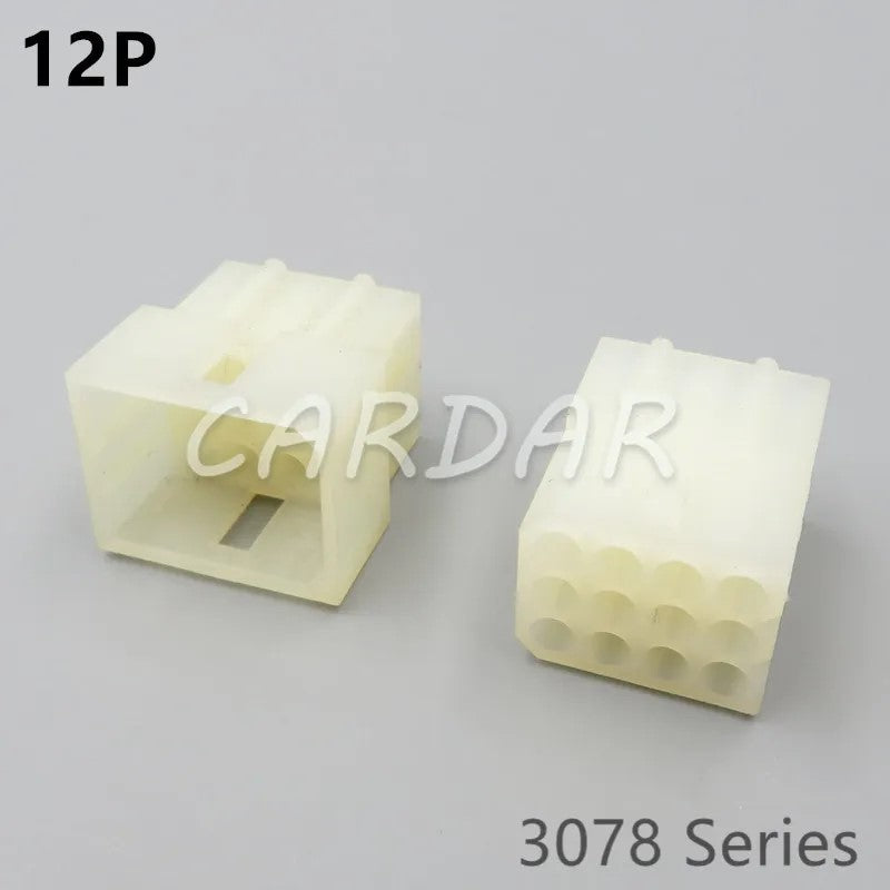2P 3P 4P 6P 9P 12P Electrical Connector 3078 Series Plug Kits Female Male Socket With Pins For Auto Motorcycle Motorbike