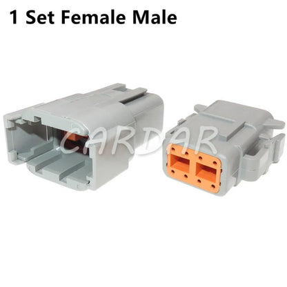 Deutsch DTM Waterproof Wire Connector Kit DTM06-2/3/4/6/8/12S DTM04-2/3/4/6/8/12P Automotive Sealed Plug with pins
