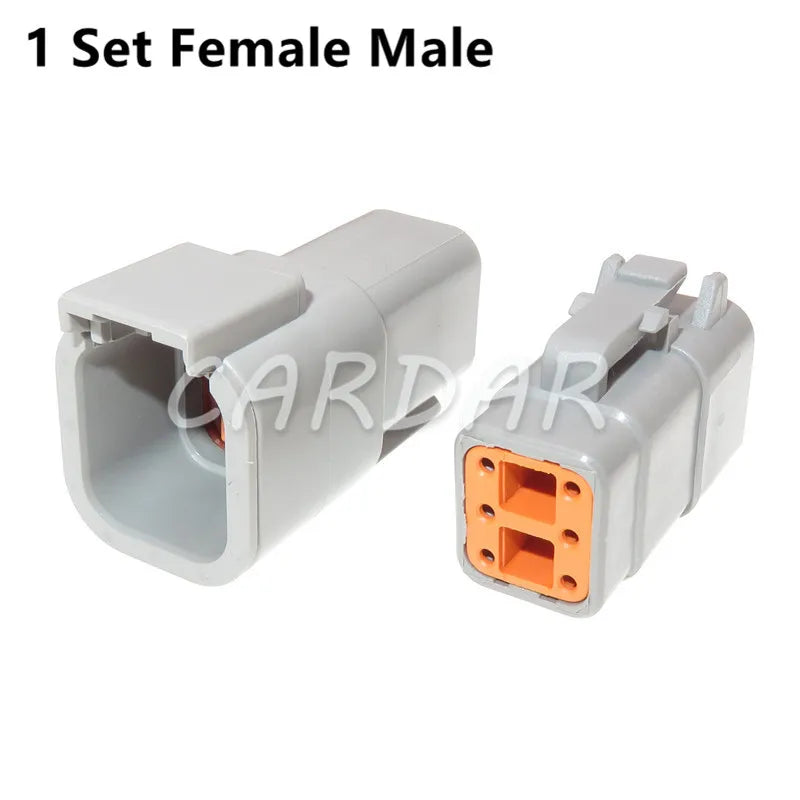 Deutsch DTM Waterproof Wire Connector Kit DTM06-2/3/4/6/8/12S DTM04-2/3/4/6/8/12P Automotive Sealed Plug with pins