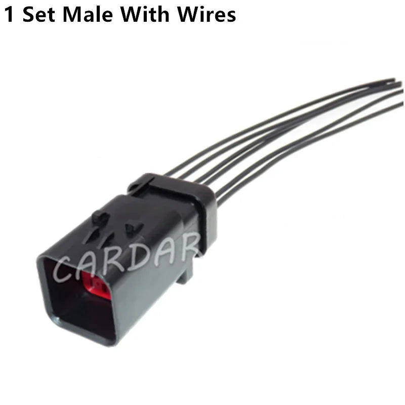 6 Pin 1.6 Series Red Auto Electric Wire Male Female Docking Unsealed Socket 776434-1 776433-1