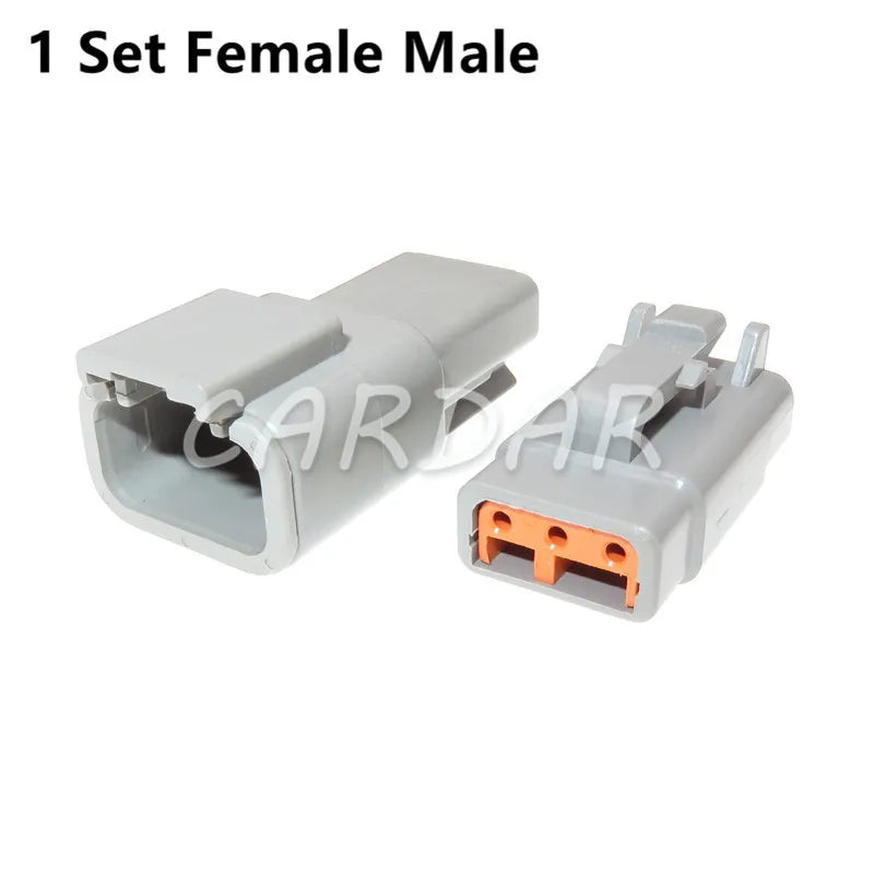Deutsch DTM Waterproof Wire Connector Kit DTM06-2/3/4/6/8/12S DTM04-2/3/4/6/8/12P Automotive Sealed Plug with pins